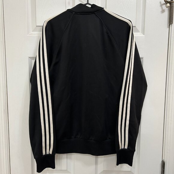 Adidas Men’s Essential Tricot Track Jacket Black White Size Small - Picture 3 of 4